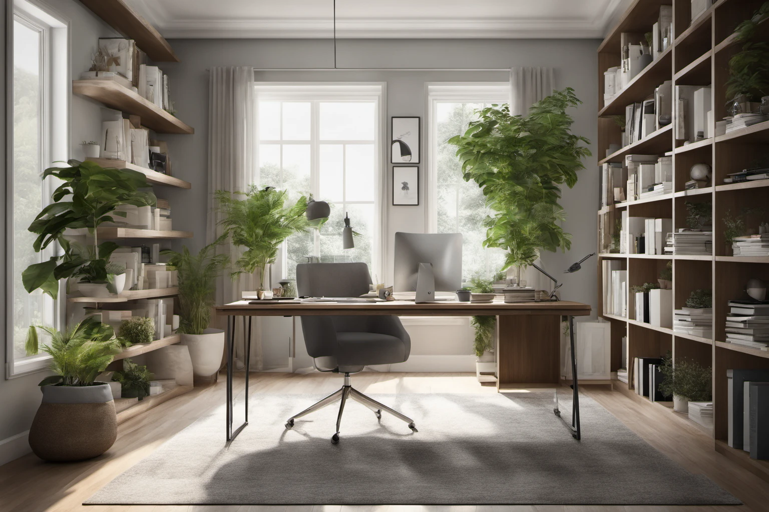 Modern Ev Ofis – Produktivite Çalışma Alanı