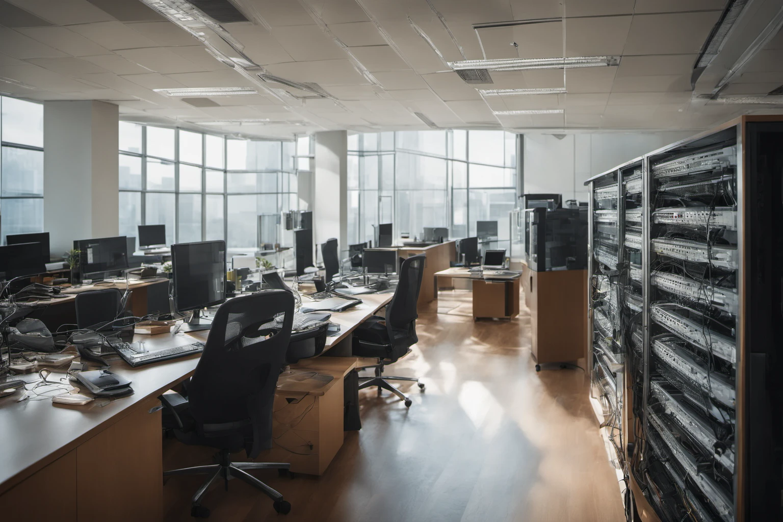 Network Cables in Office – Business Technology