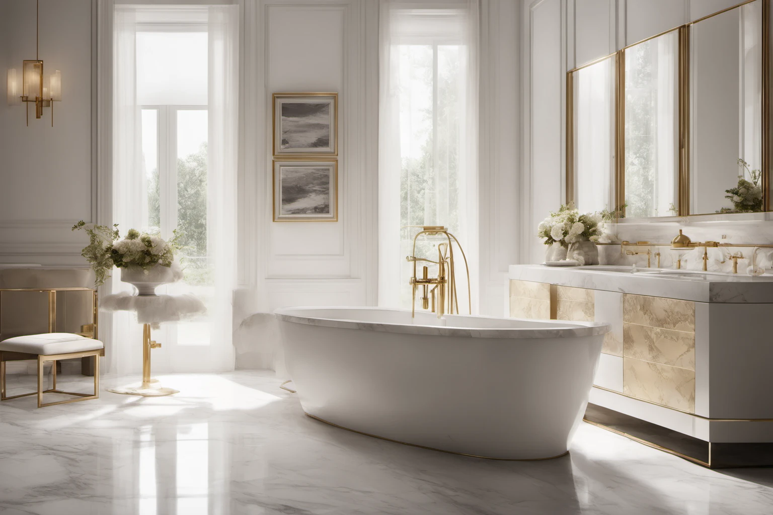 Decorazione di Bagno di Lusso – Spazi di Vita Premium