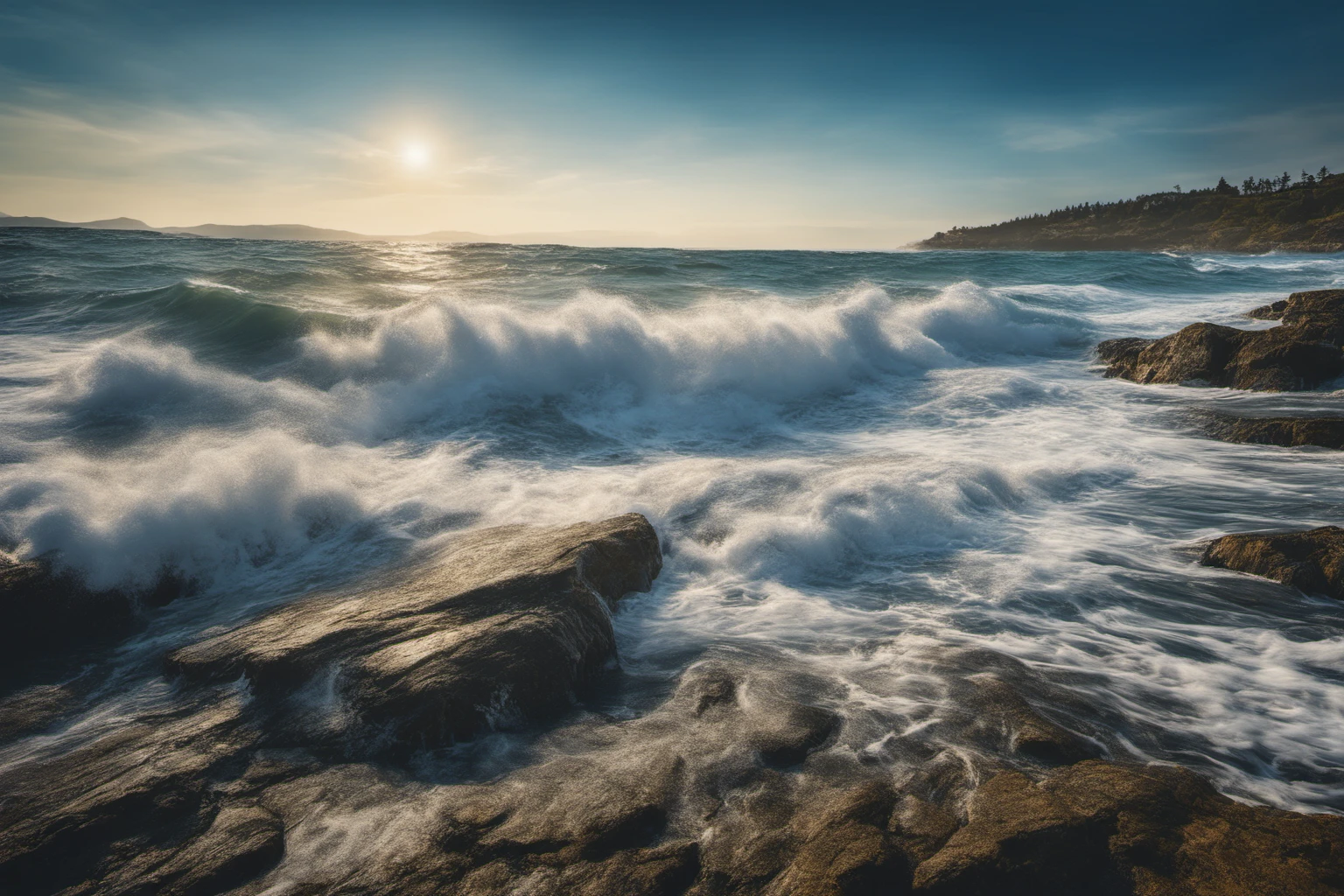 Meerestrauen bei Sonnenaufgang – Küstenmarketingkampagne