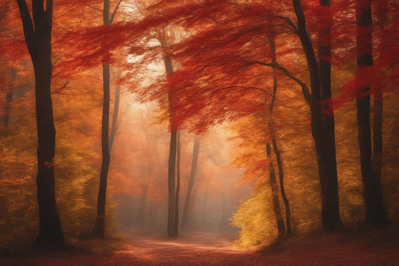 Forêt d'automne – photographie naturelle