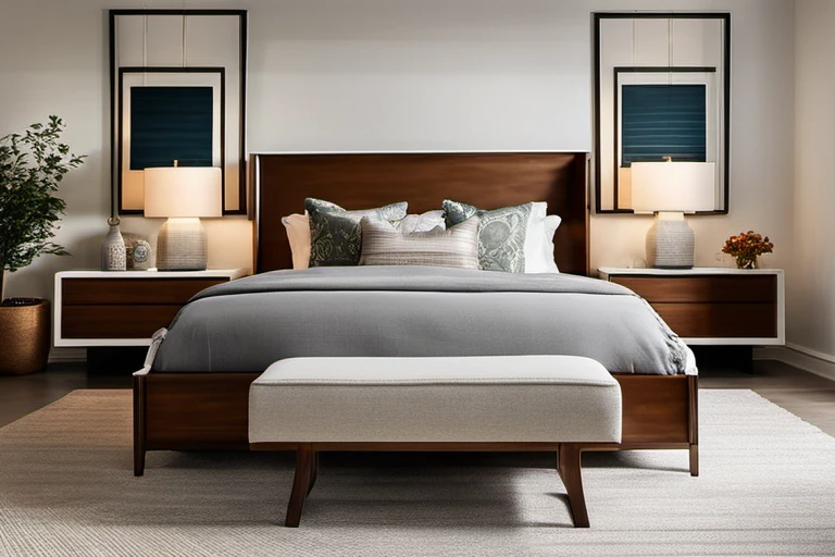 Luxuosa renovação do quarto principal – Design de interiores premium