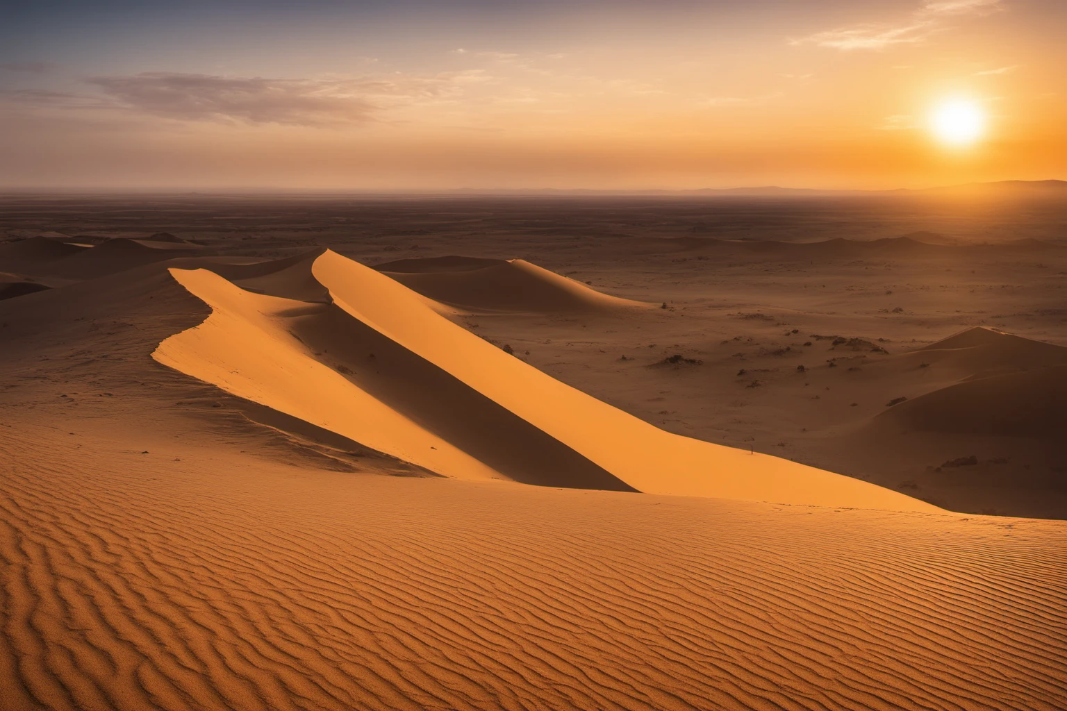 Закат над городом – Городские пейзажи на закате