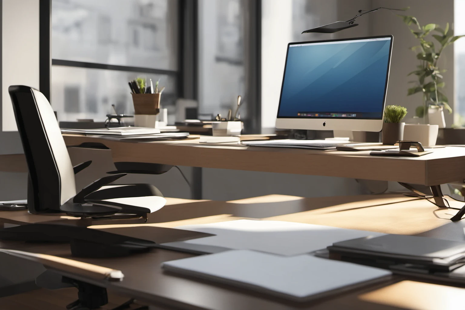 Modern Ofis Masası Kurulumu – İş Konferansı