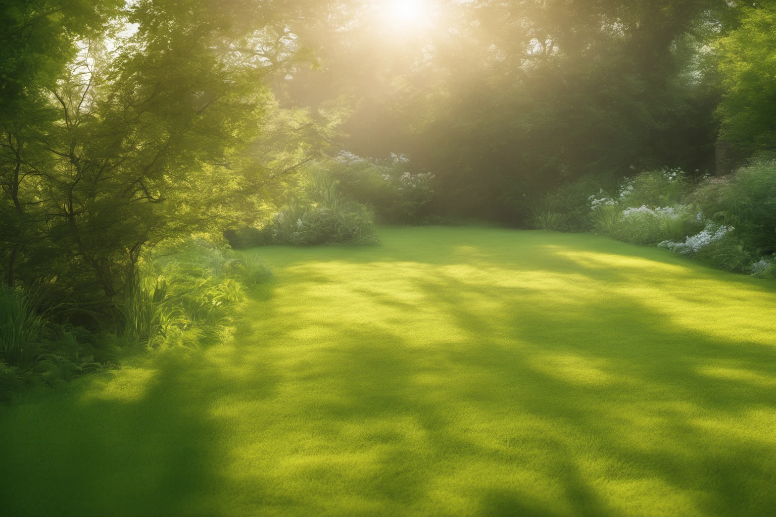 Matin paisible dans un jardin - Photographie nature
