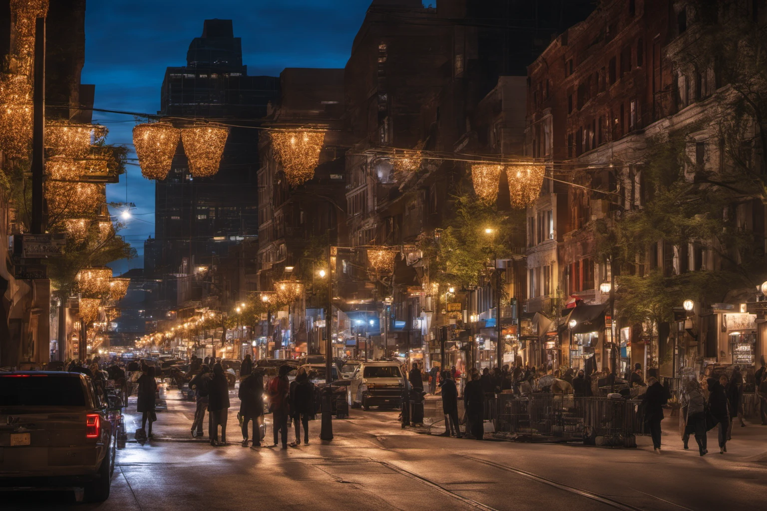 阳光城市屋顶 – 城市傍晚风景
