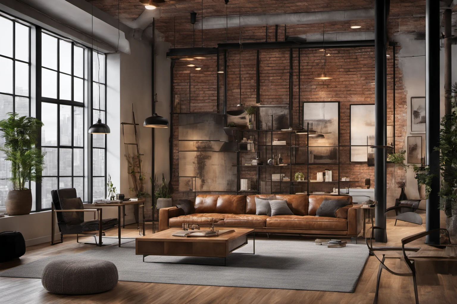 Modern Kentsel Loft – İç Tasarım Portfolyosu