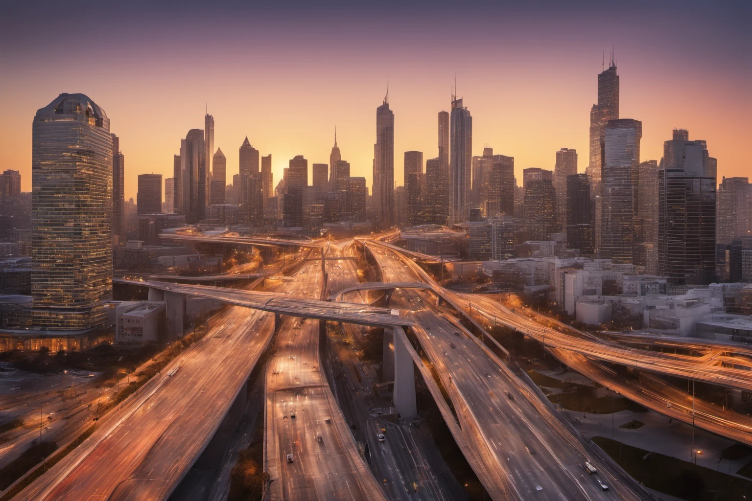 Struktur Jembatan Modern – Fotografi Pemandangan Kota