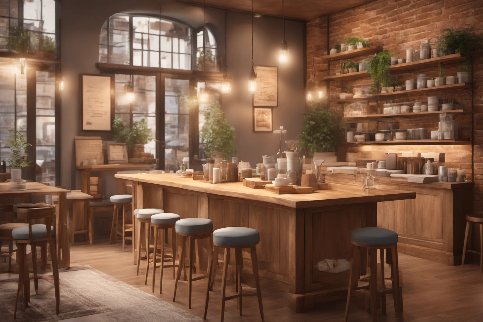 Interior de cafeteria – Design de marca para pequenas empresas