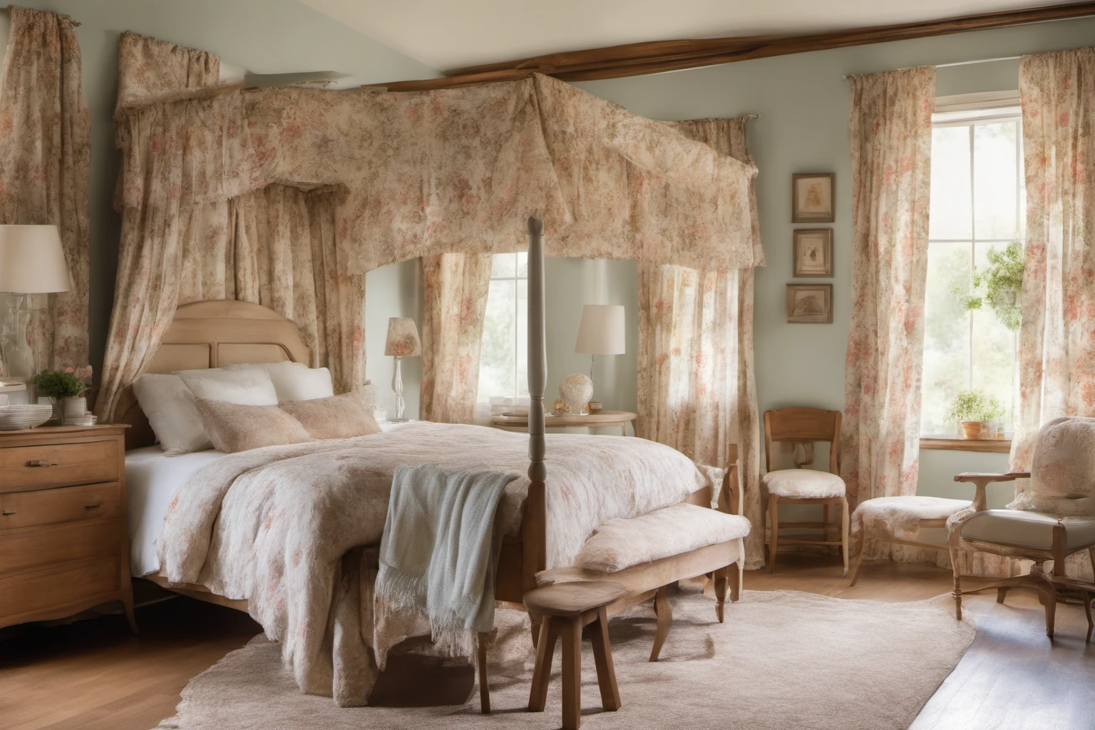 Habitación Rustica de Estilo Rústico – Decoración para Casa