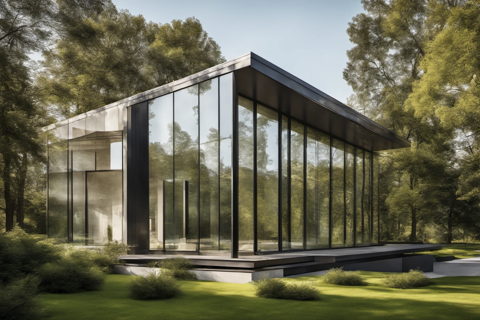 Diseño minimalista exterior – Imagen de fachada moderna