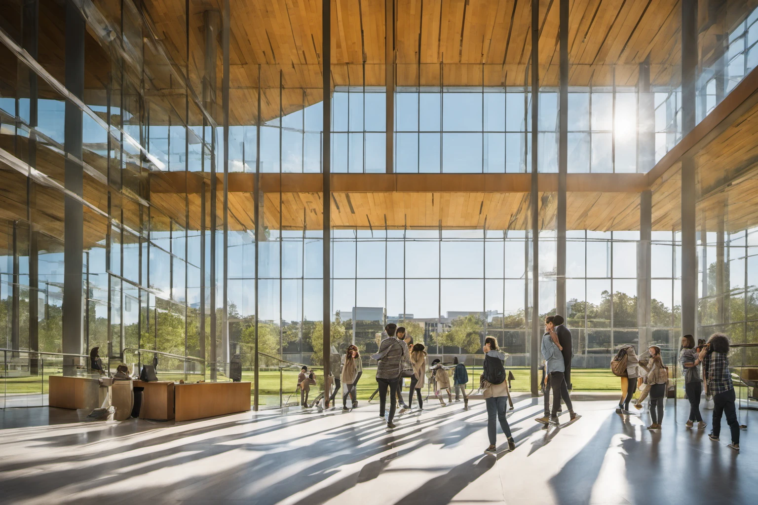 Modern University Campus Building – Educational Marketing