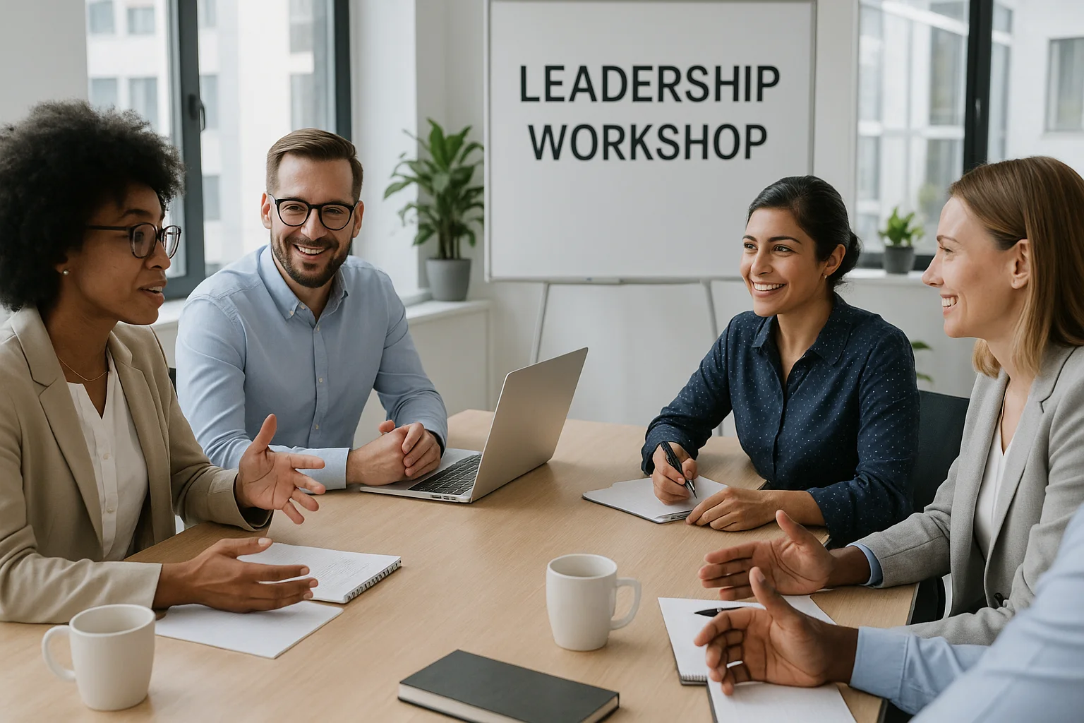 Fachleute in einem Führungsworkshop