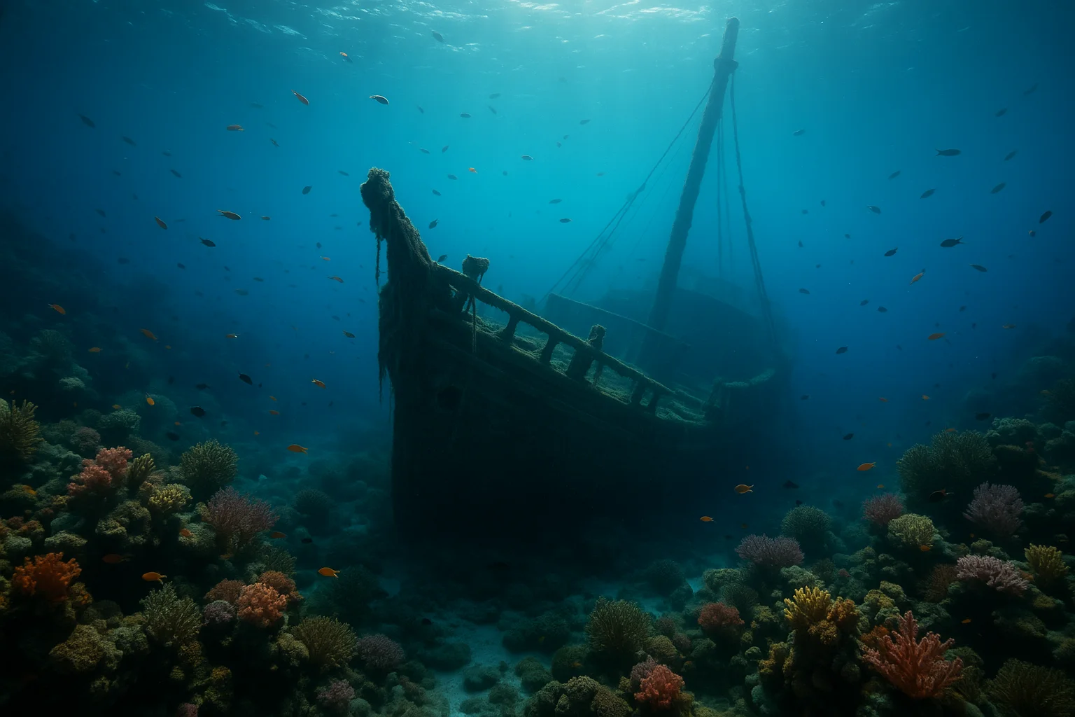 Relitto misterioso sul fondo dell'oceano