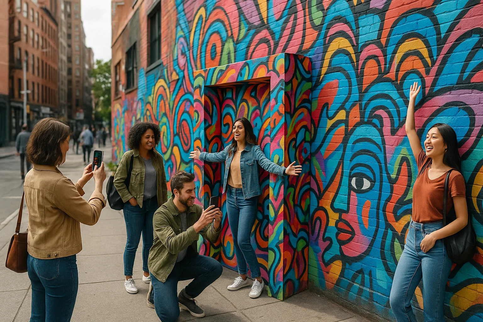 Art de Rue Créatif pour la Notoriété de la Marque
