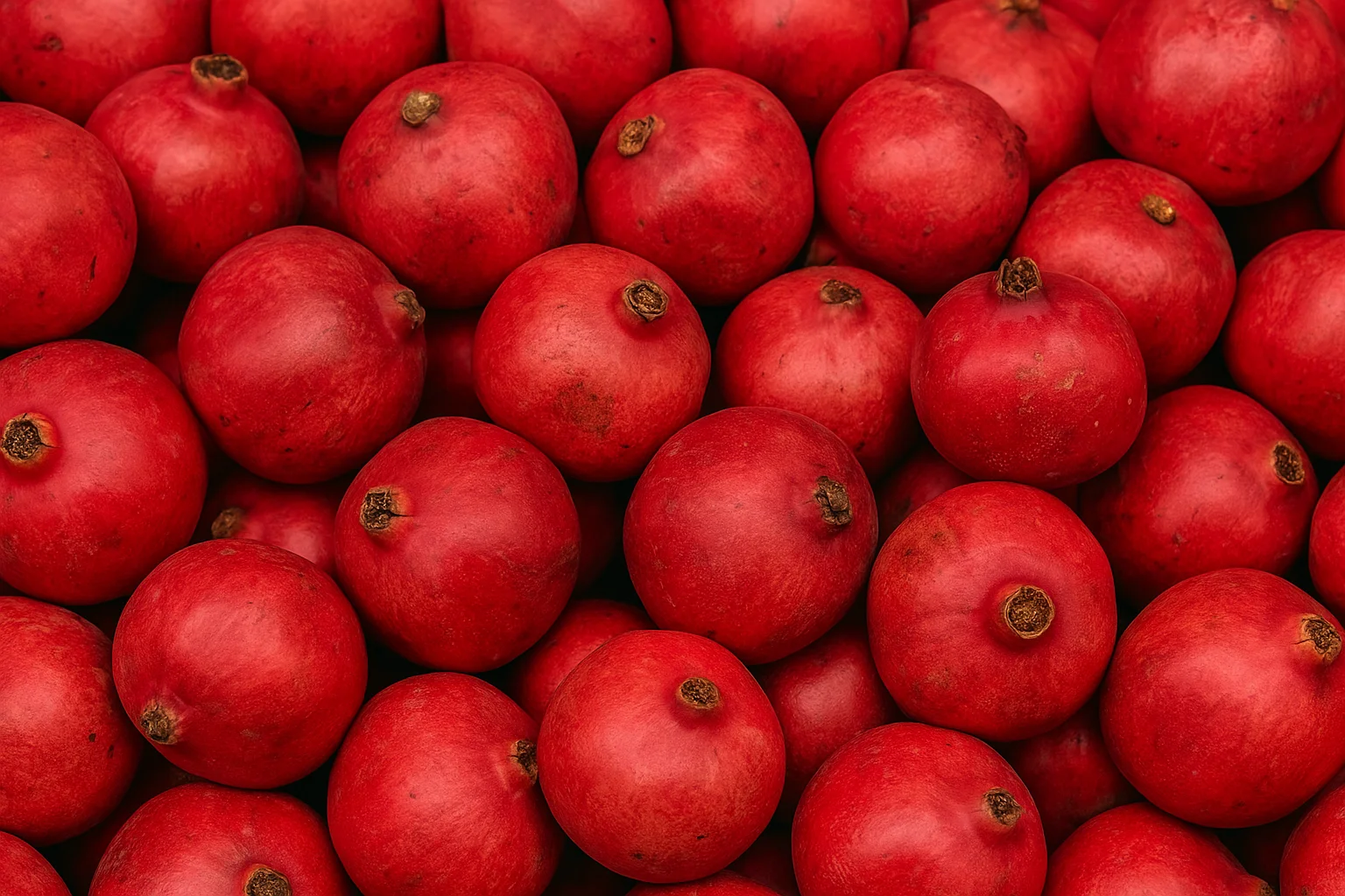 Свежие красные гранаты при естественном освещении, фото полезных фруктов.